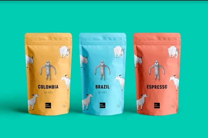 طراحی بسته بندی قهوه Mountain Sloth