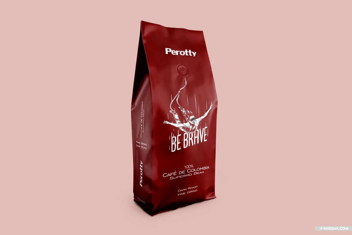 طراحی بسته بندی قهوه کلمبیا پروتی